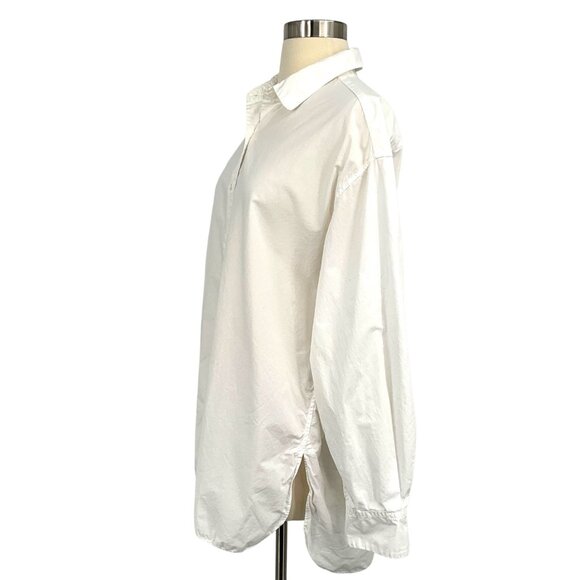 Nili Lotan Yorke Button Down Shirt White Size S Long Sleeve 100% Cotton Collar - Picture 3 of 12